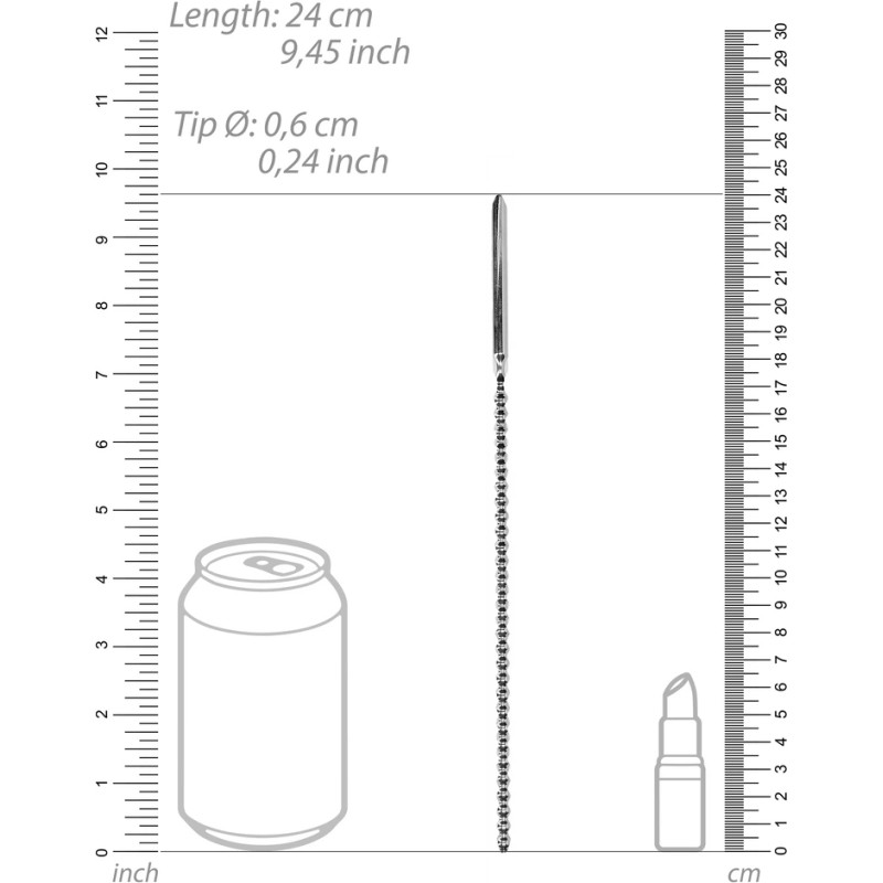 Cewka ze stali nierdzewnej prążkowana 6mm Ouch! by shots